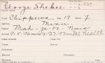 George Shekee Student Information Card George Shekee Student Information Card