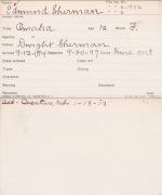 Edmund Sherman Student Information Card Edmund Sherman Student Information Card