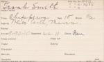 Frank Smith Student Information Card Frank Smith Student Information Card