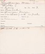 Norris Stranger Horse (Shields) Student Information Card Norris Stranger Horse (Shields) Student Information Card