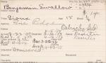 Benjamin Swallow Student Information Card Benjamin Swallow Student Information Card