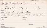 Herbert Sylvester Student Information Card Herbert Sylvester Student Information Card