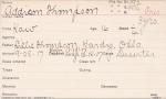 Addison Thompson Student Information Card Addison Thompson Student Information Card