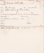 Moses White Student Information Card Moses White Student Information Card