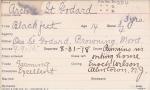 Archie St. Godard Student Information Card Archie St. Godard Student Information Card