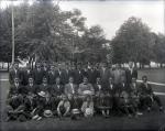 Group of male students on school grounds [version 1], 1911