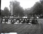 Thirty-seven female students in formal dress, c.1900 Thirty-seven female students in formal dress, c.1900