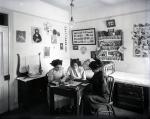 Three Female Students in Their Quarters, c. 1910