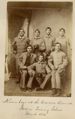 Seven male Kiowa students [version 2], 1880