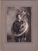 William Jollie with Sousaphone, c.1903
