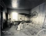 Students Working on Carriage Wheels in the Paint Shop, c.1909