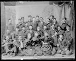 Group of male and female student printers [version 1], c.1894