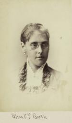 Miss Vincentine T. Booth, c. 1885 