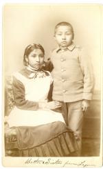 Maria Analla and Walter Analla, c.1884