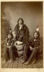 Wounded Yellow Robe, Chauncey Yellow Robe, and Henry Standing Bear [version 3], 1883
