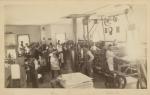 Students working in the print shop, c.1890