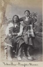 Yellow Bear and his daughter, Minnie Yellow Bear [version 2], c.1881