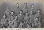 Twelve Sioux male students [version 2], c.1883