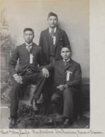 Alexander Manabove, Albert Sitting Eagle, and John Runninghorse [version 2], c.1892