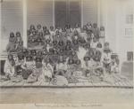 Chiricahua Apache prisoners of war as they arrived at Carlisle, 1887