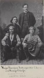 Black Horse and Navajo Jack with Maj. Riordan and Chee Dodge [version 2], c. 1885