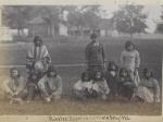 Eleven students upon arrival, 1880