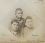 Hattie Long Wolf, Amos Long Wolf, and Hannah Long Wolf, c.1892
