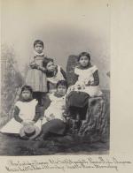 Five young female students, c.1889