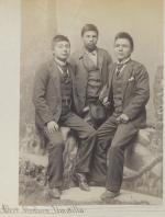 Albert J. Minthorn and two unidentified young men, c.1893