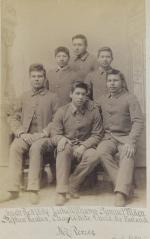 Six male Nez Perce students, c.1892