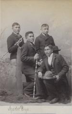 Four male Apache students, c.1887
