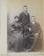 Blanche Melbourne, Rufus Ricker, and Ezra Ricker, c.1892