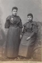 Lillian A. Schanandore and Dollie Wheelock, c.1896