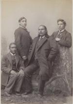 Lone Wolf with his sons and another student, 1894