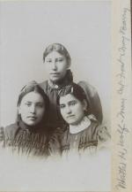 Mattie High Wolf [?], Mary Cut Foot, and Mary Barry, c.1896