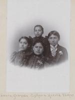 Laura Parker, Juanada Parker, Esther Parker, and Harold Parker, c.1897