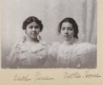 Edith Pierce and Nettie Horne, c.1897