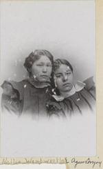 Nellie Wentworth and Agnes Lovejoy, c. 1899