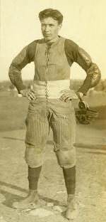 Peter Jordan in football uniform, c.1911
