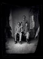 Three unidentified male students (Little Bear Group) #1, c.1885