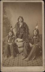 Wounded Yellow Robe, Chauncey Yellow Robe, and Henry Standing Bear [version 1], 1883