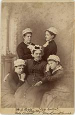 Five female teachers, 1880