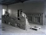 Male Students Practicing Brick Laying [version 1], c. 1900