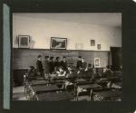 Students in Classroom Posed With Chair, 1901 Students in Classroom Posed With Chair, 1901