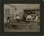 Students Cutting Cloth in the Tailor Shop, 1901