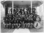 School Band Posed at the Bandstand, 1901