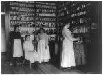 Students and Nurses Posed in School Dispensary, 1901