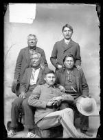 Group including William Crazy Bull, Chief Little Wound, and Chief Big Roads, c. 1891