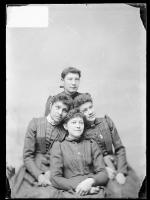 Lydia Flint, Hattie Long Wolf, Etta Robertson, and Luzena Choteau [version 1], c.1891
