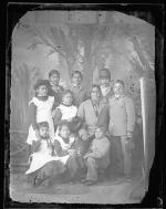 Jose Paisano with Nine Pueblo Students [version 1], c.1883